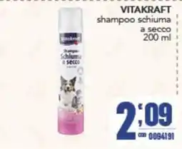 Gruppo di Palo Vitakraft shampoo schiuma a secco offerta