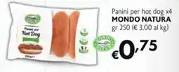 SuperW Panini per Hot Dog Mondo Natura offerta