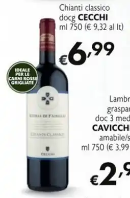 SuperW Chianti classico CECCHI offerta