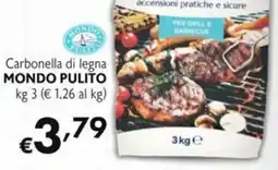 SuperW Carbonella di legna Mondo Pulito offerta