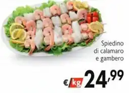 SuperW Spiedino di calamaro e gambero offerta