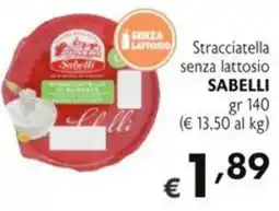 SuperW Stracciatella senza lattosio Sabelli offerta