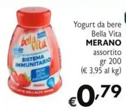 SuperW Yogurt da bere Bella Vita Merano offerta