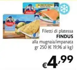 SuperW Filetti di platessa Findus alla mugnaia/impanata offerta