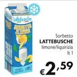 SuperW Sorbetto LATTEBUSCHE offerta
