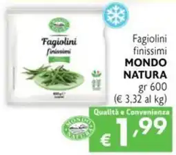 SuperW Fagiolini finissimi MONDO NATURA offerta