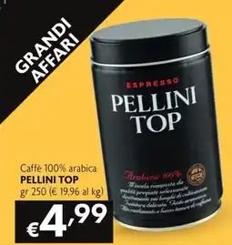SuperW Caffè 100% arabica PELLINI TOP offerta