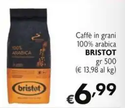 SuperW Caffè in grani 100% arabica Bristot offerta