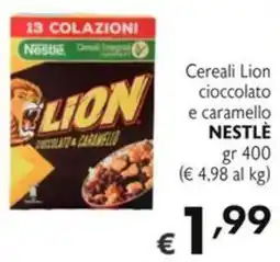 SuperW Nestlé Cereali Lion cioccolato e caramello offerta