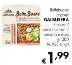 SuperW Bellebuone cracker Galbusera offerta