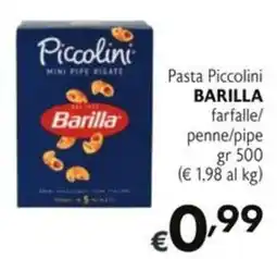 SuperW Pasta Piccolini Barilla offerta