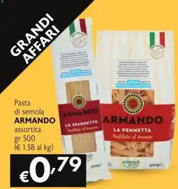 SuperW Pasta di semola ARMANDO assortita offerta