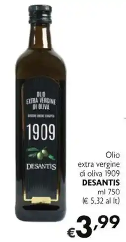 SuperW Olio extra vergine di oliva 1909 Desantis offerta