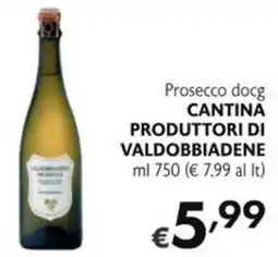 SuperW Prosecco docg Cantina Produttori di Valdobbiadene offerta