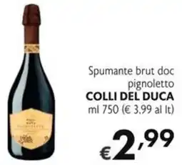 SuperW Colli del Duca Spumante brut doc pignoletto offerta