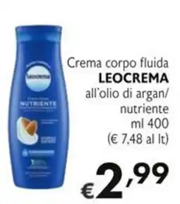 SuperW Crema corpo fluida LEOCREMA offerta
