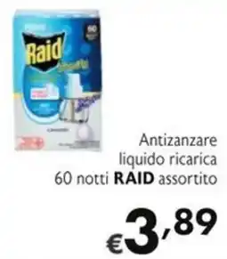 SuperW Antizanzare liquido ricarica RAID assortito offerta