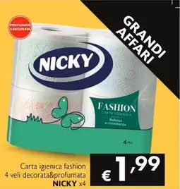 SuperW Carta igienica fashion NICKY offerta