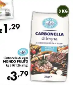 Spak Supermercati Carbonella di legna Mondo Pulito offerta