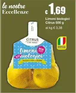Sì con te Market Limoni biologici Citrus offerta