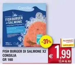 Palmarket Fish burger di salmone consilia offerta