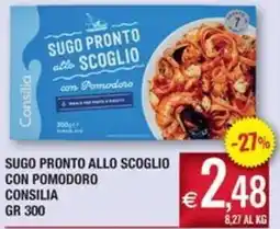 Palmarket Sugo pronto allo scoglio con pomodoro Consilia offerta