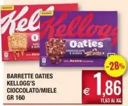 Palmarket Barrette Oaties Kellogg's Cioccolato/Miele offerta