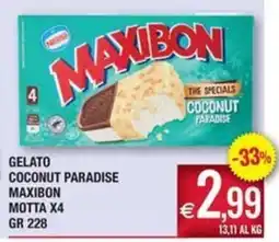 Palmarket Gelato coconut paradise maxibon offerta