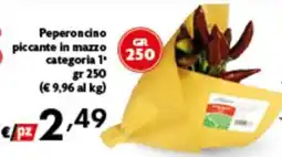 Spak Supermercati Peperoncino piccante in mazzo offerta