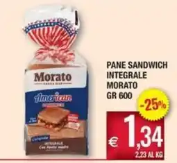 Palmarket Pane sandwich integrale Morato offerta