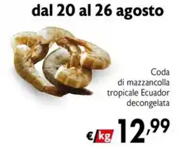 Maxi Supermercati Coda di mazzancolla tropicale Ecuador offerta