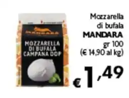 Spak Supermercati Mozzarella di bufala Mandara offerta