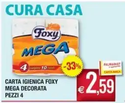Palmarket Carta igienica Foxy mega decorata offerta