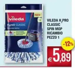 Palmarket Vileda H2Pro Classic spin mop refill offerta