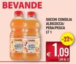 Palmarket Succhi Consilia Albicocca/Pera/Pesca offerta