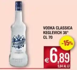 Palmarket Vodka classica Keglevich offerta