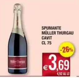 Palmarket Spumante Müller Thurgau Cavit offerta