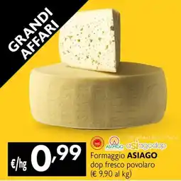 Maxi Supermercati Asiago formaggio offerta
