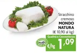 Maxi Supermercati Stracchino cremoso Mondo Natura offerta