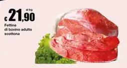 Sì con te Market Fettine di bovino adulto scottone offerta