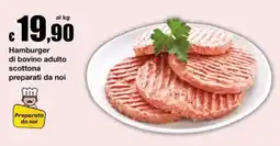 Sì con te Market Hamburger di bovino adulto scottone offerta