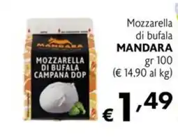 Maxi Supermercati Mozzarella di bufala Mandara offerta
