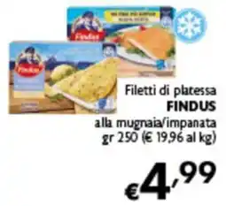Spak Supermercati Filetti di platessa FINDUS alla mugnaia/impanata offerta