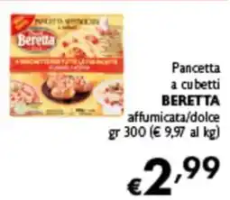 Spak Supermercati Pancetta a cubetti Beretta offerta