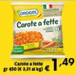 Spak Supermercati OroGel Carote a fette offerta