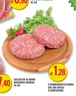 Palmarket 2 hamburger di suino offerta