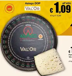 Sì con te Market Val'Or Asiago DOP offerta