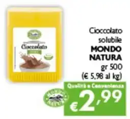 Spak Supermercati Cioccolato solubile MONDO NATURA offerta