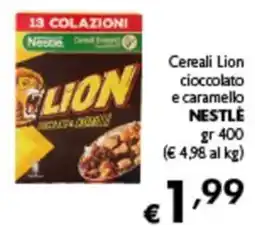 Spak Supermercati Cereali Lion cioccolato e caramello NESTLÉ offerta