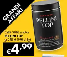 Spak Supermercati Caffè 100% arabica Pellini Top offerta